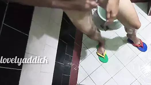 I cought the guy whos sneaking on me while taking shower in the hotel.