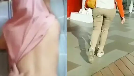 Endonezyalı aldatan tesettürlü evli kadın