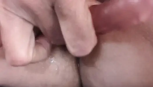 Götüme kadar çift uçlu dildo