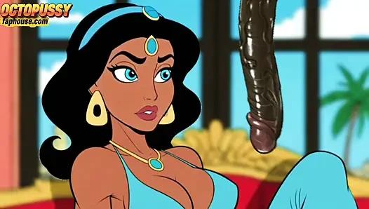 Futanari. Büyük yaraklı prenses Jasmine kızı. Porn Aladdin Series.