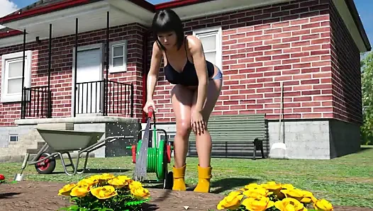 Vadideki Lily: banyoda çıplak yakalandı