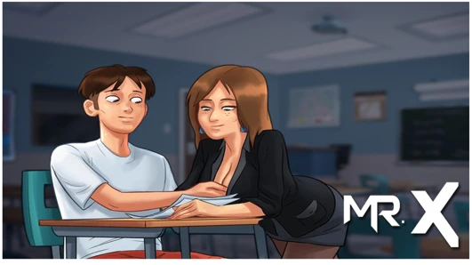 Summertimesaga - öğretmen göğüslerini dokunmak için verir e1 # 44