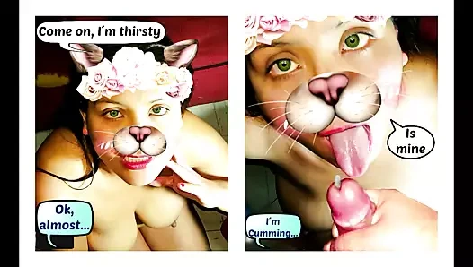 Porno komik - fotoroman latin yağmur fışkırtma