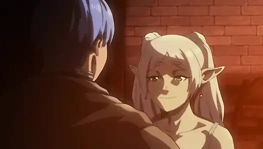 Frieren gırtlağına kadar alıyor - tüm ağıza boşalma (çizgi film)