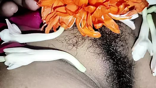 Hintli köylü çiftin yıldönümü romantik seks