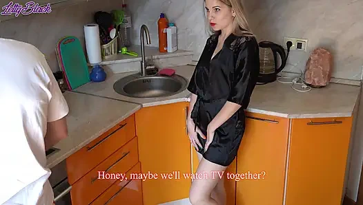 Seksi evli kadın kocasını pencere temizleyicisiyle aldatıyor