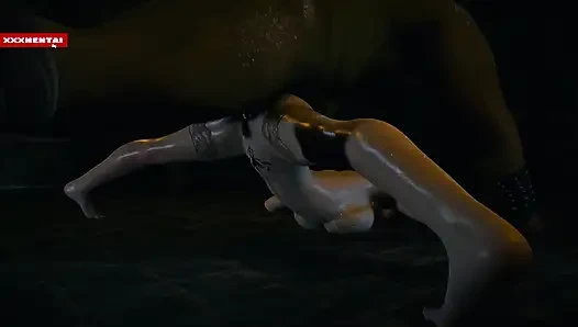 Üçlü seks beni thicc'ye sok: dijital bir fantezi - 3 boyutlu animasyon