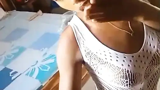 My friend Gasy alone in her room