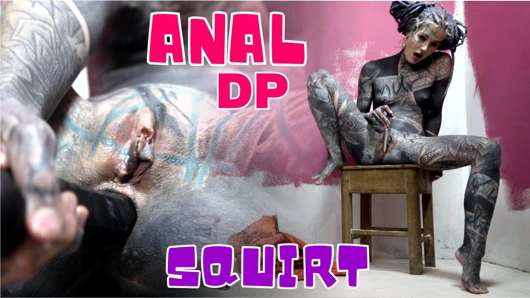 İş kıyafeti anal esnetme solo mastürbasyon genişliyor ve fışkırtıyor