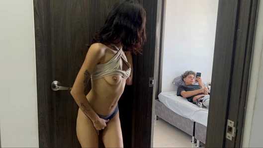 My stepsister enters my room unannounced... We ended up fucking.