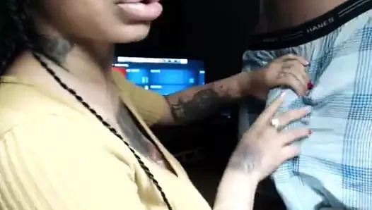 Mükemmel abanoz sürtük emme horoz. 4