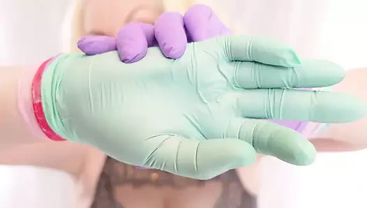 Asmr: 4 kat nitril eldiven ve kurabiye