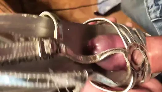 Sikme ve boşalmak komşular gümüş strappy topuklu