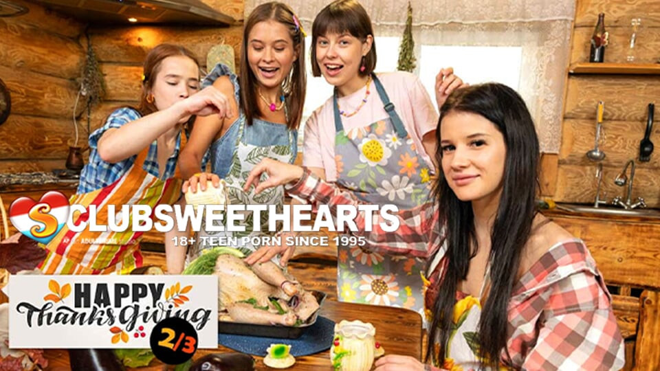 Clubsweethearts tarafından şükran günü yemek pişirme ve amcık doldurma