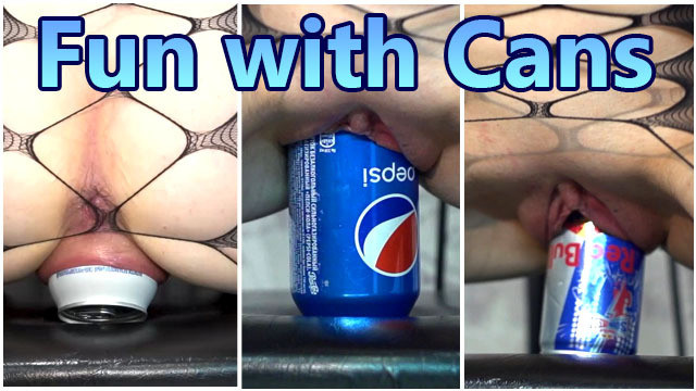 Tiffany bir kutu pepsi ve red bull ile eğleniyor