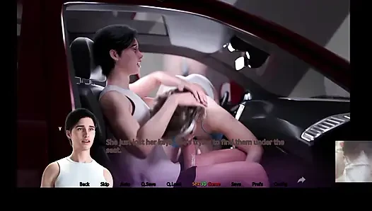 Üvey kız kardeş neredeyse bizi yakalıyor!! Orta yaşlı seksi üvey annem bana arabada sakso çekti ve dölümü yiyor.