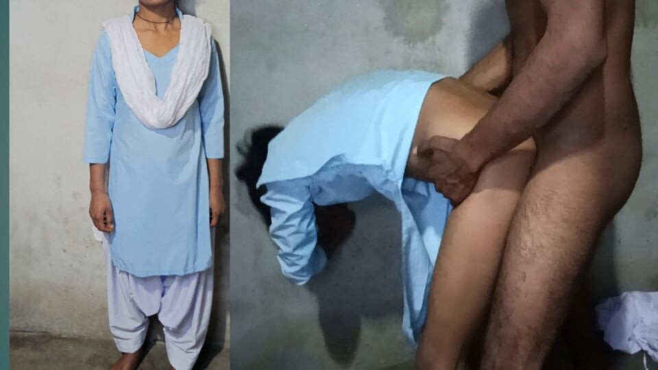Indian girl fucked hard behind the school
