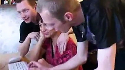 Big Titted Hairy Milf Keeps Her Boys Happy