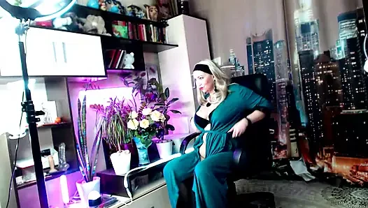 Aimee ateşli orta yaşlı seksi kadın birkaç yıl önce web kamerası kariyer başında- 4!