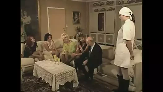 Vintage Alman aile - doktor ve hemşire