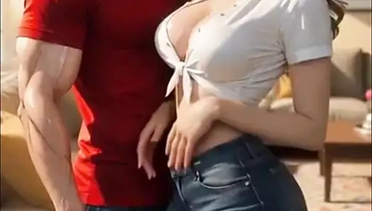Hot Pizza: Naughty Woman Orders Delivery and Ends Up Riding the Pizza Delivery Guy!