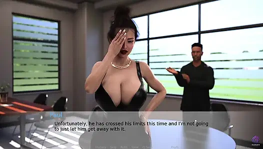 Orta yaşlı seksi üvey anne üvey oğlunun büyük zenci yarağı öğretmeni tarafından sert sikiliyor - 3 boyutlu hentai oyunu - ofis