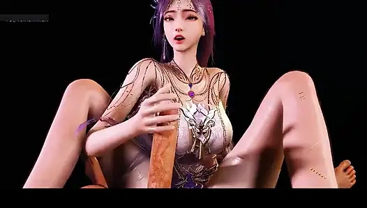 Dijital şehvet tanrıçası uyanıyor - 3 boyutlu animasyon hentai