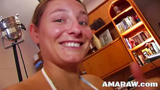 Cum içinde ağız için sürtük halana k olarak o gets anally thrashed