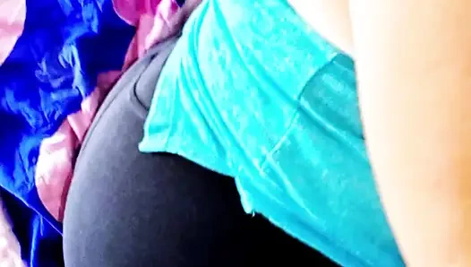 Full oral sex of the milf granny after the gym