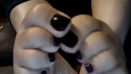 Güzel siyah parmaklar