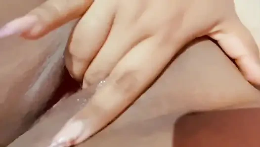 Tasty masturbation makes my friend the leafy with her fingers