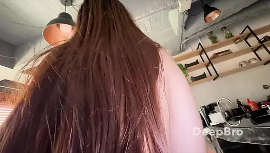 Sloppy Blowjob Turns Into Deep Doggy on That Big Ass