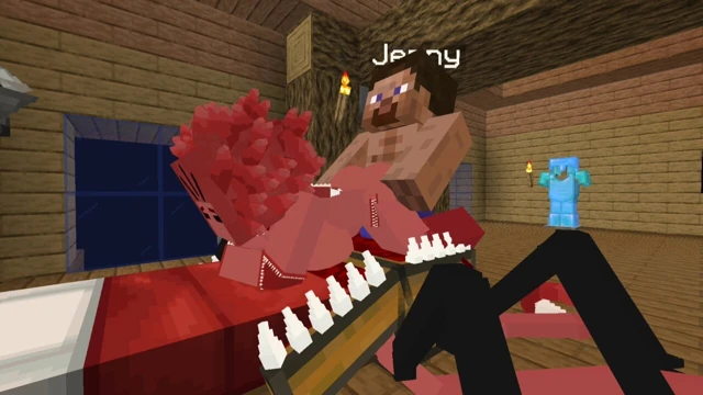 Minecraft için Jenny Mod. Senin için küçük bir hediye, bir mimik ve seksi ve sikişmeye hazır