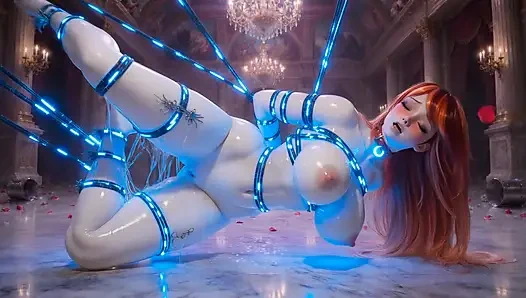 3D Hentai Cowgirl Doll - Smart Ropes Control & Float Ahegao