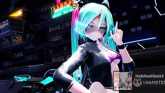 mmd r18  Miku NEON Ninja cnderella sex dance ahegao milf want to fuck hard dildo group boss 3d hentai