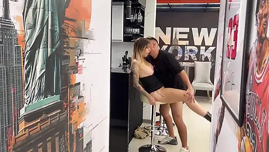 I cuckold my PREGNANT wife with my sister-in-law at our party and she ends up joining a very hot threesome