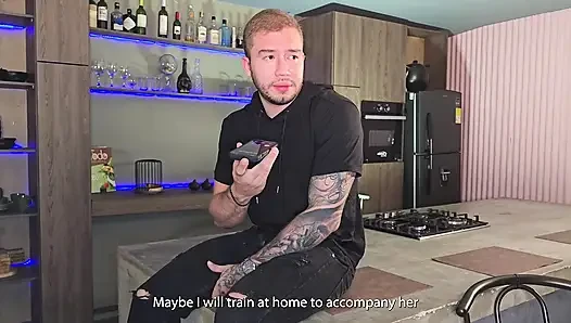BLONDE MILF WITH HUGE ASS SEDUCES HER STEPSON WHILE HE TALKS ON CALL WITH HIS GIRLFRIEND