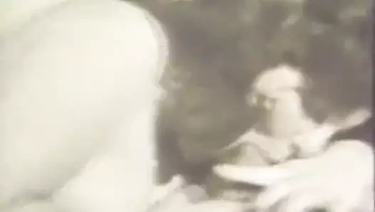iki genç ile güzel oral seks (1960'larda vintage)