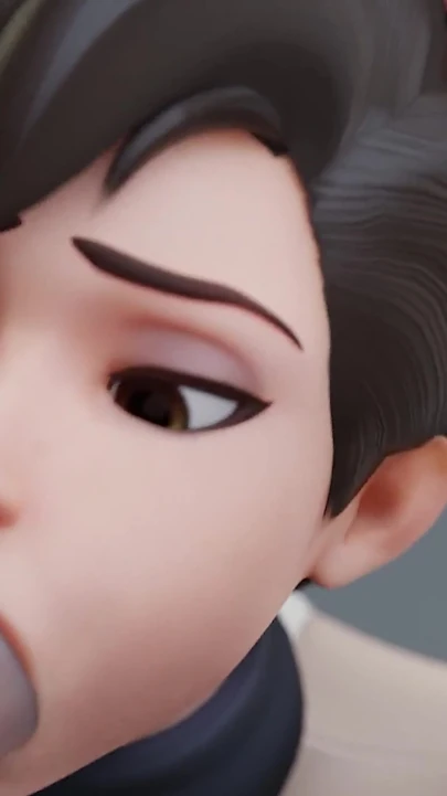 Tracer erkeklerden sıkıldı - sıkı delik çift penetrasyon 3d overwatch animasyonu