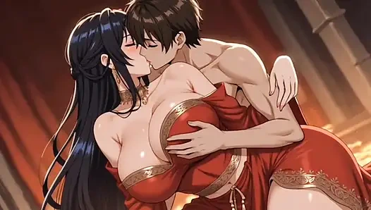 Ateşli üvey anne üvey oğlunun en iyi arkadaşını sikiyor