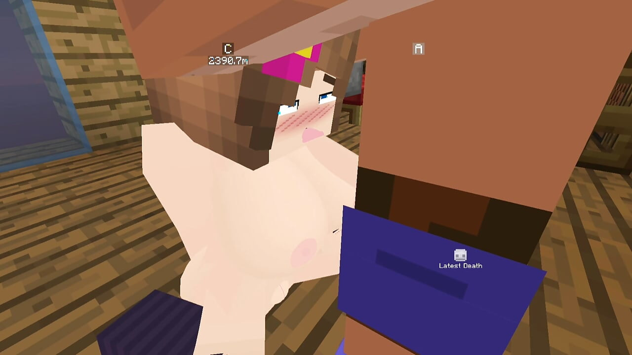 Minecraft The Jenny Mod Jenny'i amından sikiyor ve sakso çekiyor