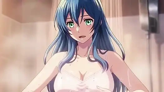 Stepbrother watch stepsister while she is taking shower 3D Anime