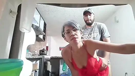 Another day at home with you, that delicious milk in my throat, I love swallowing it.