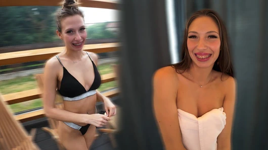 Onunla havuzda tanıştım, beni iki kez boşalttı