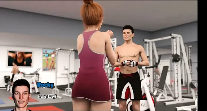 Alan 69 - oyun -rol yapma - lucy - spor salonu eğitimi, masaj ve havuzda seks