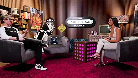 Ameena Green Striptizci kökenleri, osurma videoları ve anime hayranları | Adult Time Podcast