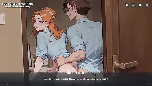 Büyük memeli tüylü kız dar şortla büyük götünü gösteriyor - otel hikayeleri (buhar oyunu) - 3 boyutlu animasyonlu hentai oyunu