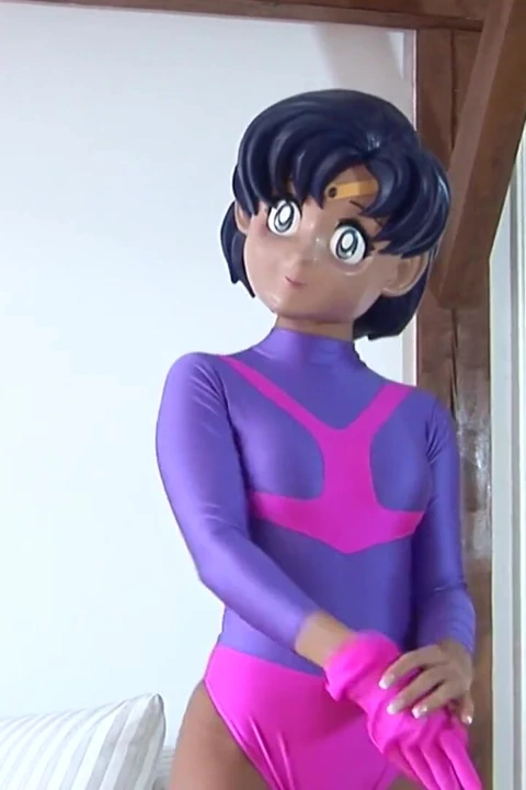 Gerçek taytlı kikurumi genç kız