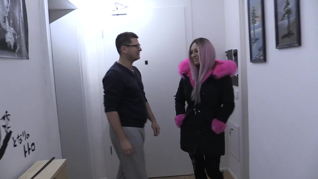 first anal sex for tattooed bimbo doll Mila