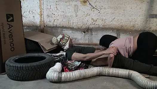 Nymphomaniac kız New York'ta sokakta beş parasız götlü bir serseriyle seks yapıyor